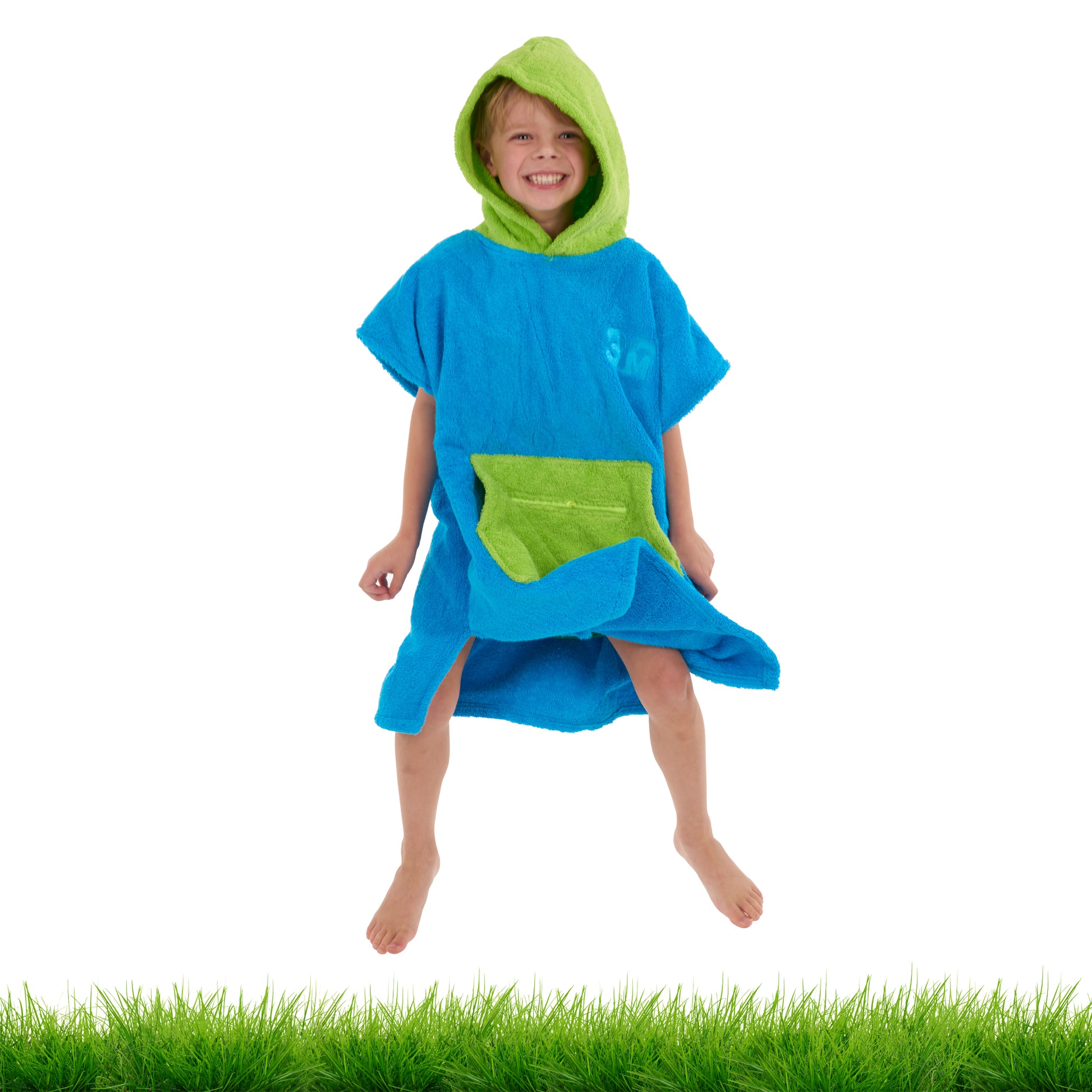 3 Little Monkeys - 100% Cotton Thick Hooded Poncho Towel