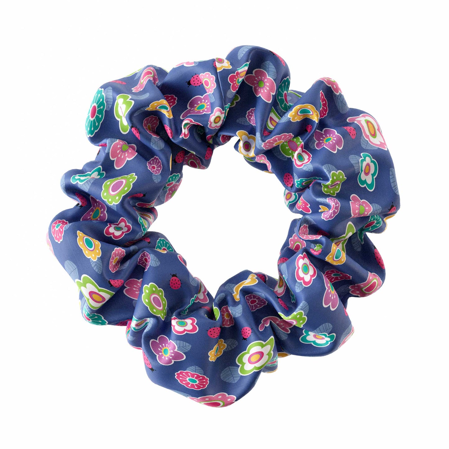 Scrunchie - Flower Lady Bug