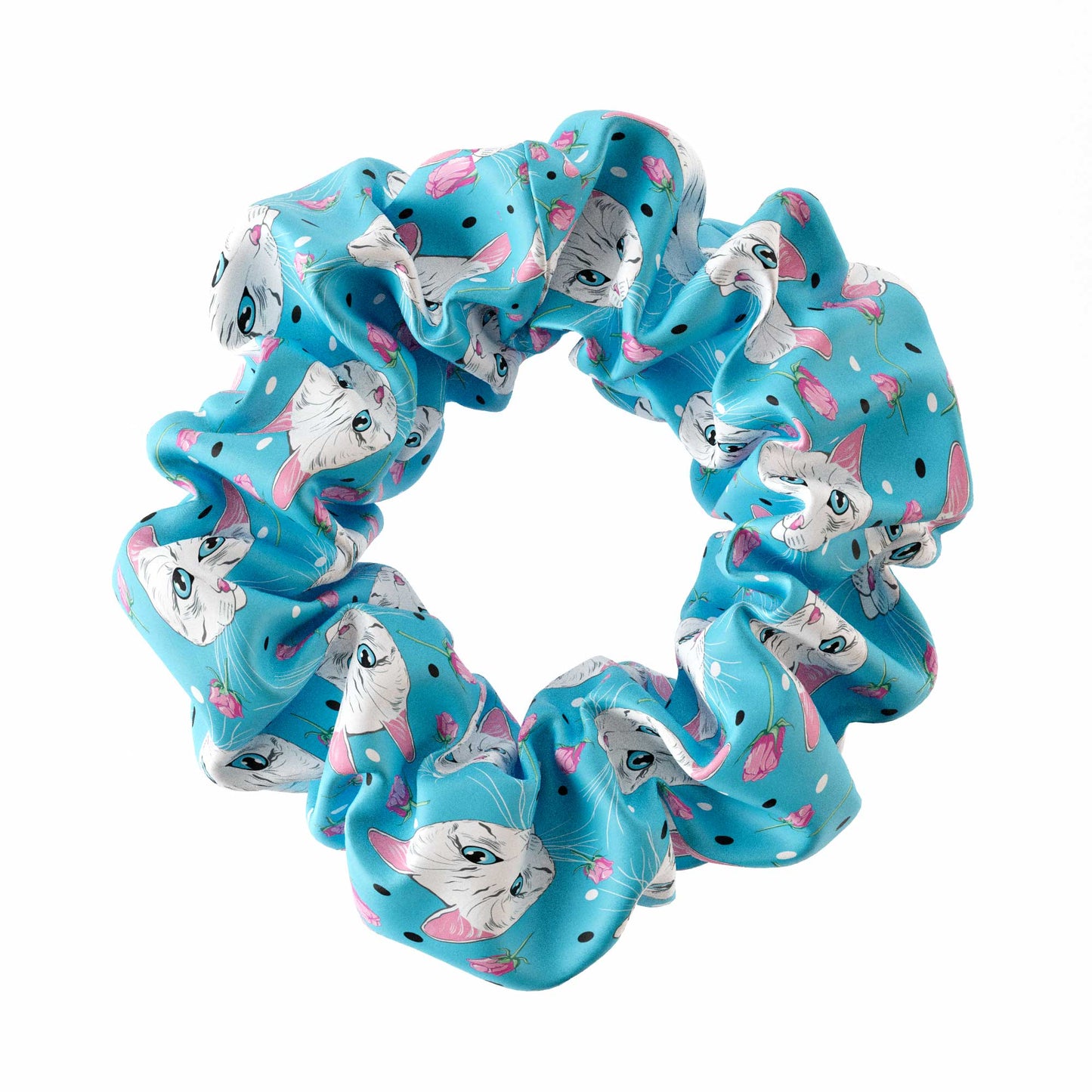 Scrunchie - Rose & Cat