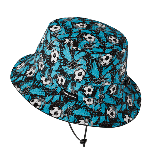 宽边夏季渔夫帽 - 足球(蓝色)
