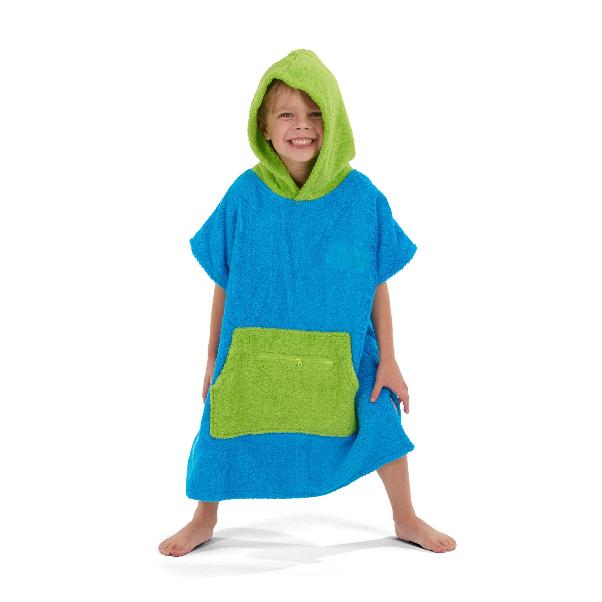 3 Little Monkeys - 100% Cotton Thick Hooded Poncho Towel