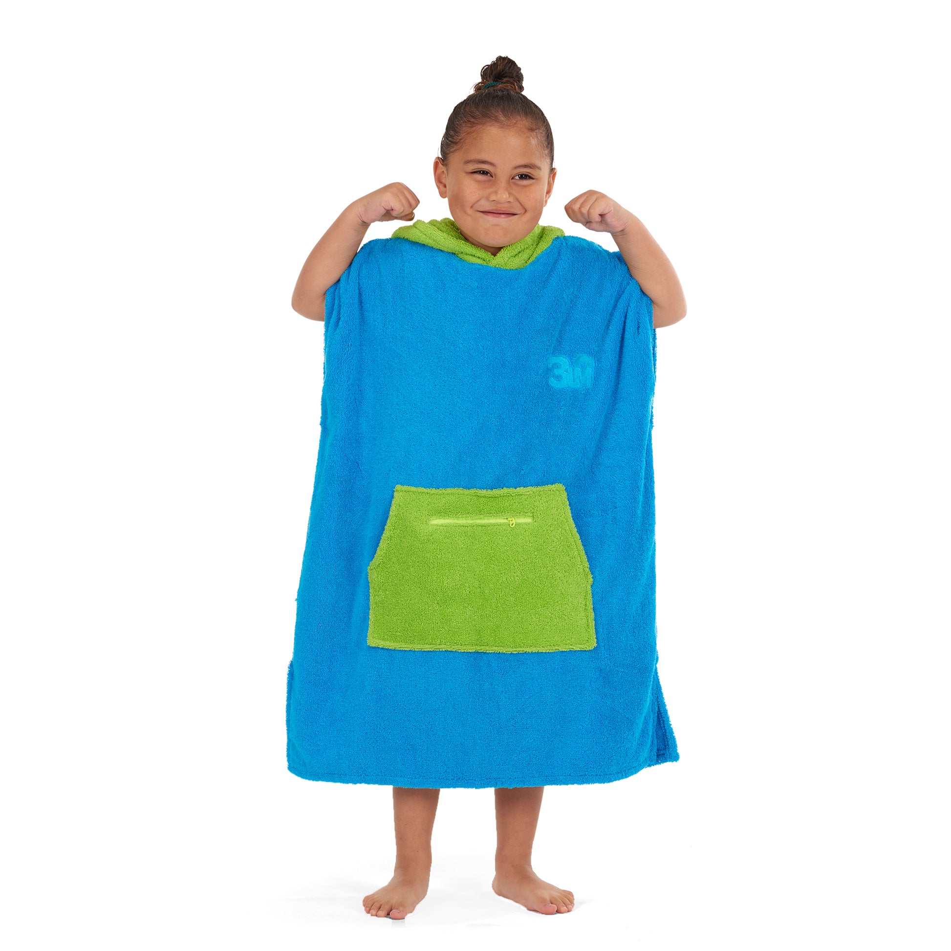 3 Little Monkeys - 100% Cotton Thick Hooded Poncho Towel