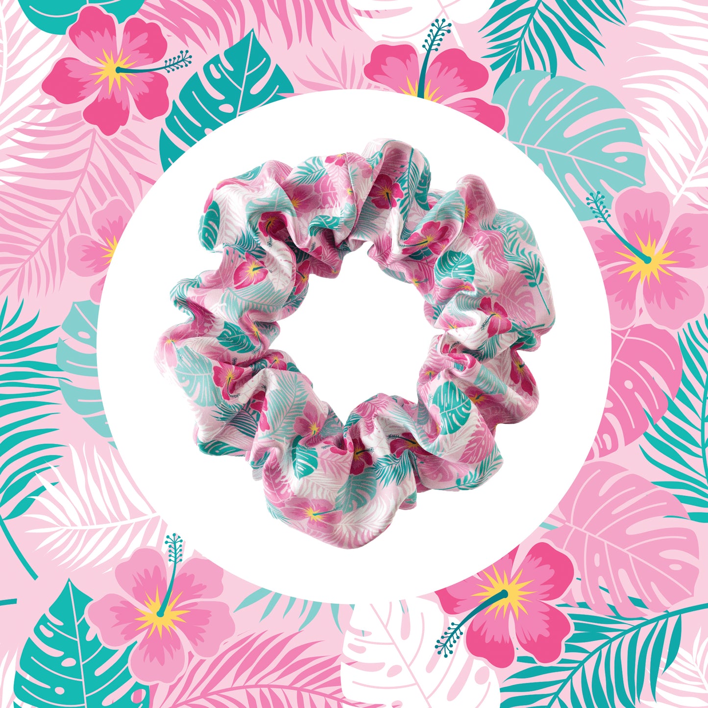 Scrunchie - Hibiscus Flower