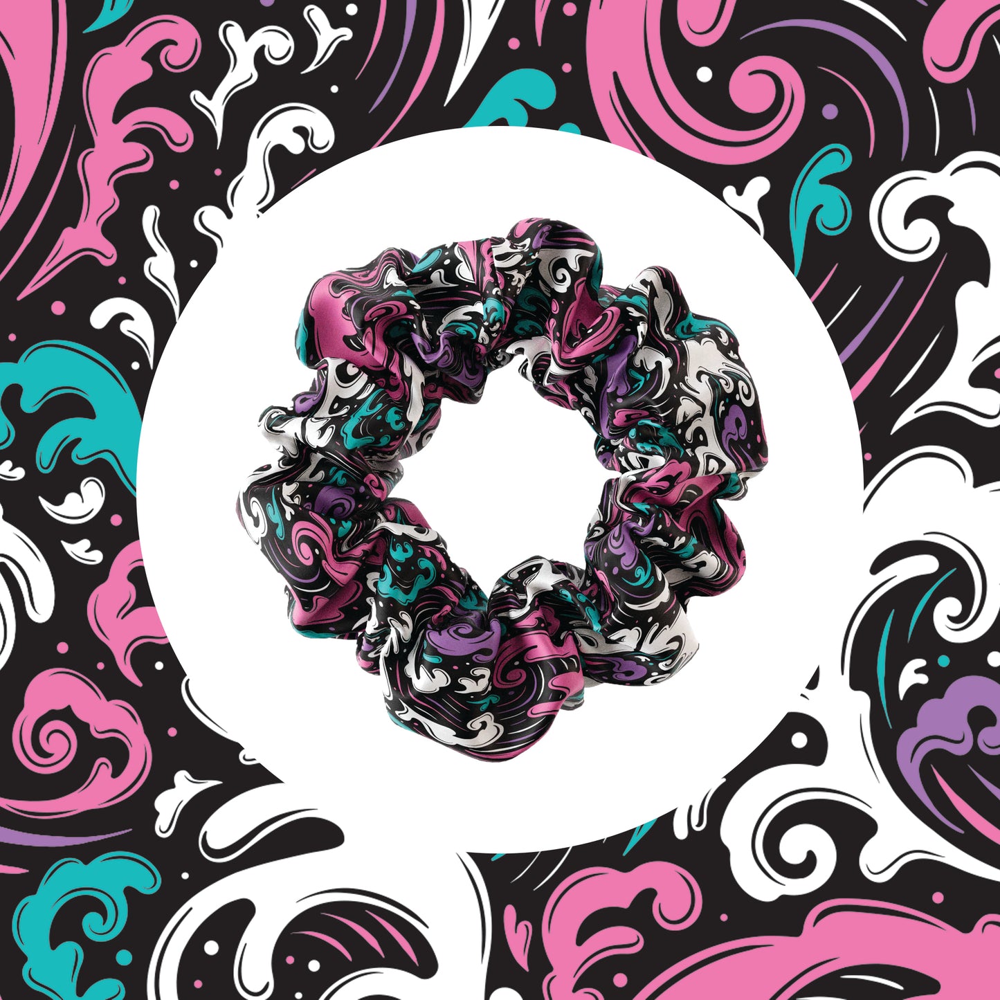 Scrunchie - Pink Wave