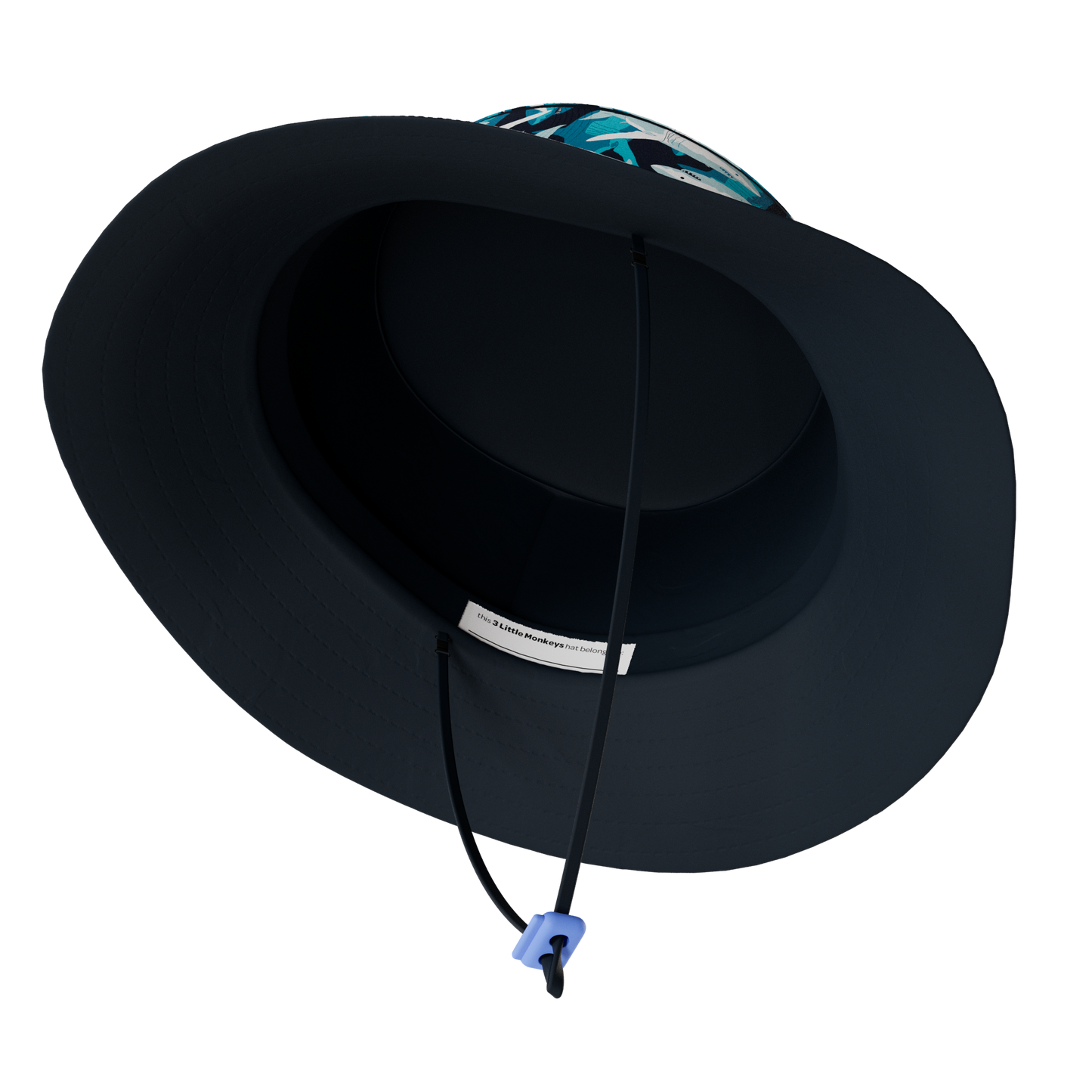 Wide Brim Summer Bucket Hat - Shark