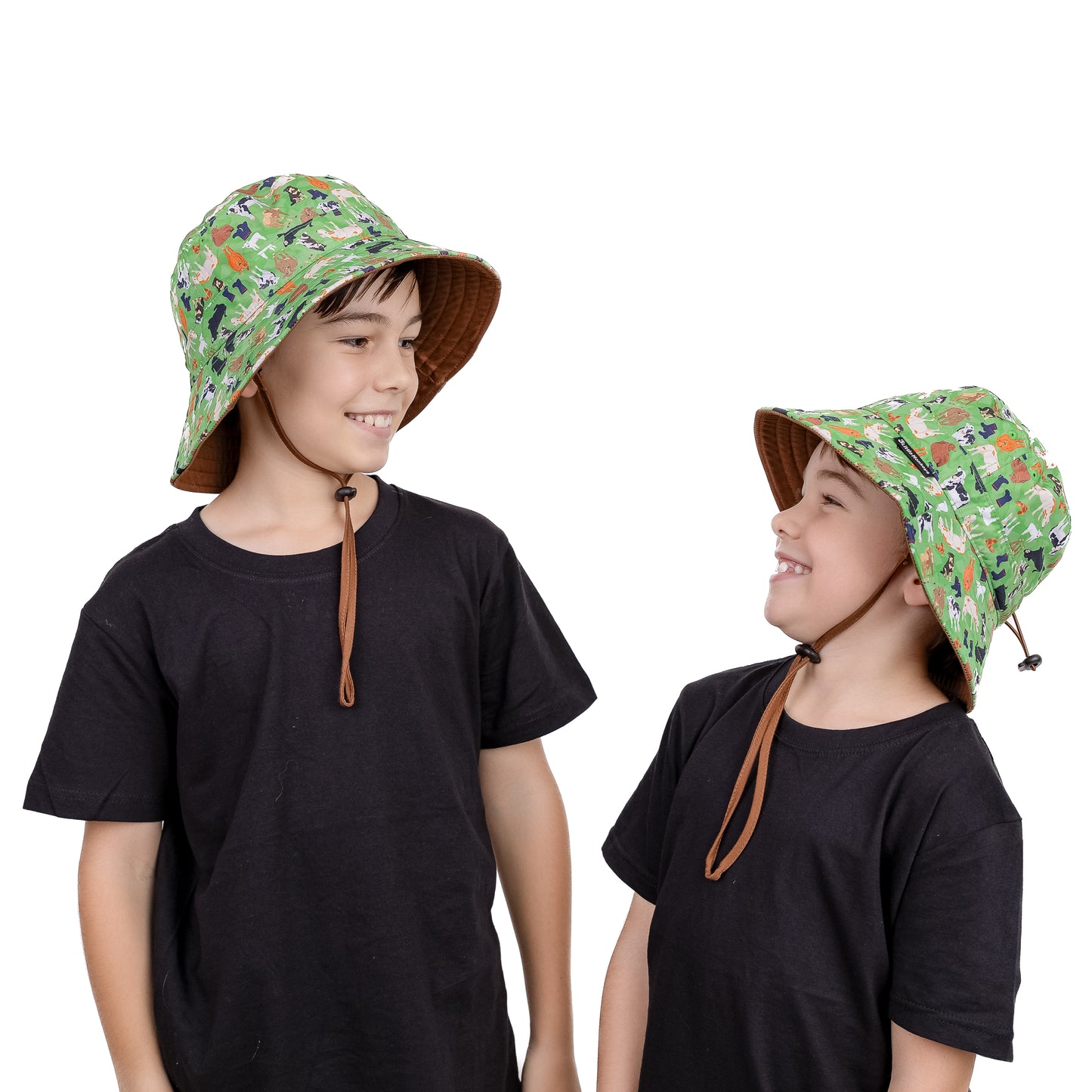 Wide Brim Summer Bucket Hat - Farming