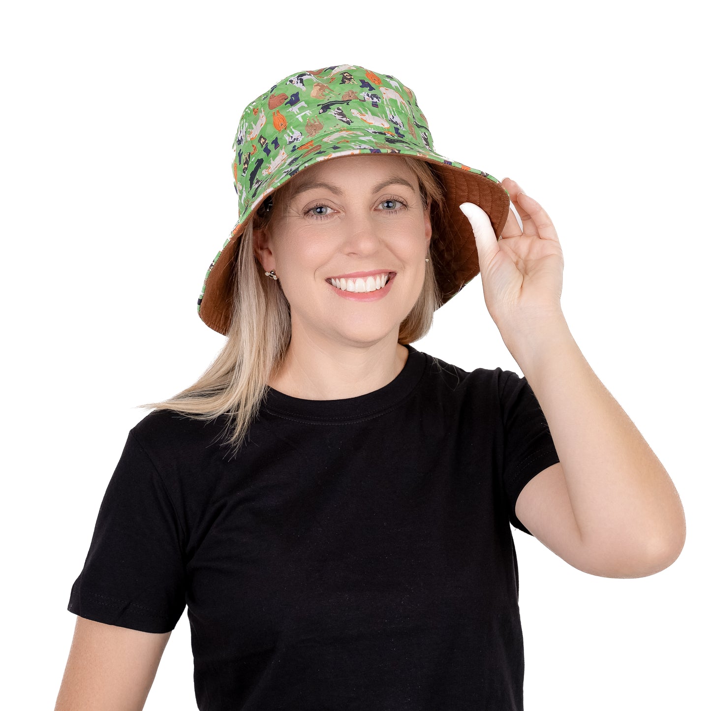 Wide Brim Summer Bucket Hat - Farming