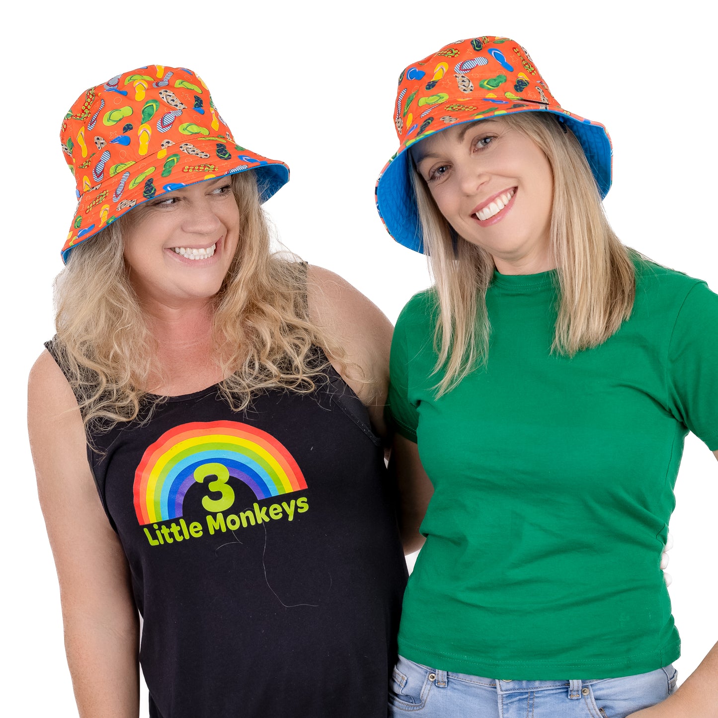 Wide Brim Summer Bucket Hat - Kiwiana Jandals