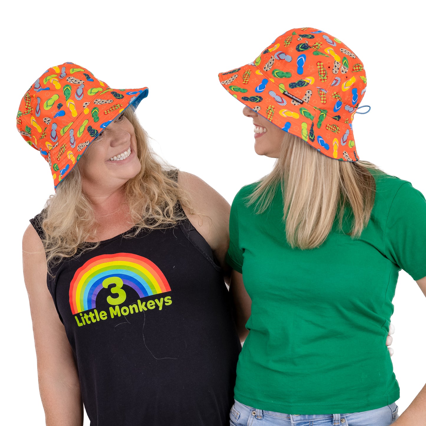 Wide Brim Summer Bucket Hat - Kiwiana Jandals