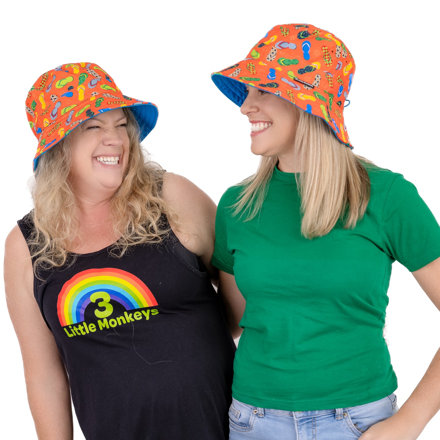 Wide Brim Summer Bucket Hat - Kiwiana Jandals