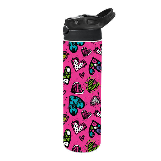 不锈钢保温饮料瓶 590ml(20oz) - 爱心