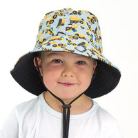 Children's Wide Brim Summer Bucket Hat - Digger