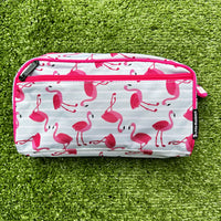 Pencil Case/Toiletry Bag - Flamingo