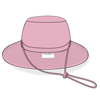 Children's Wide Brim Summer Bucket Hat - Rose & Cat