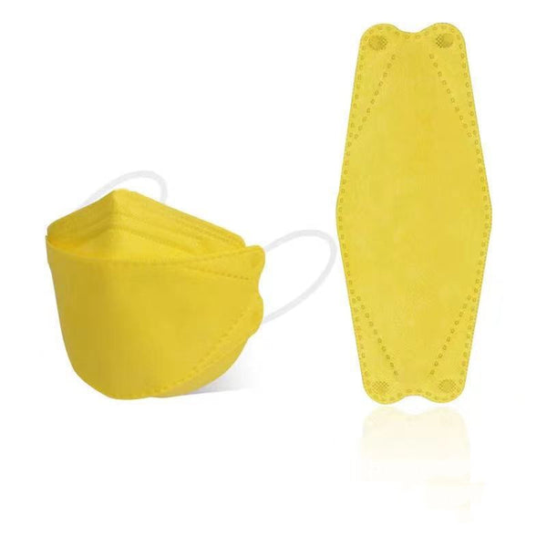 KF94 Style Mask - Yellow (10 piece pack)