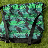 Extra Large Waterproof Swim Bag + Shoe Compartment  - Dinosaur